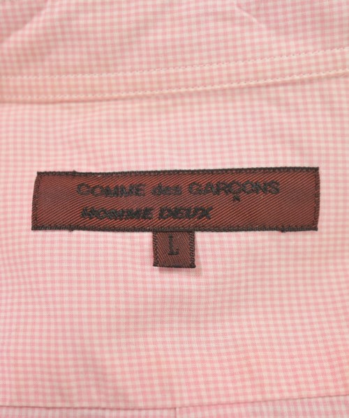 COMME des GARCONS HOMME DEUX（コムデギャルソンオムドゥ）カジュアルシャツ ピンク サイズ:L メンズ/2200730152033