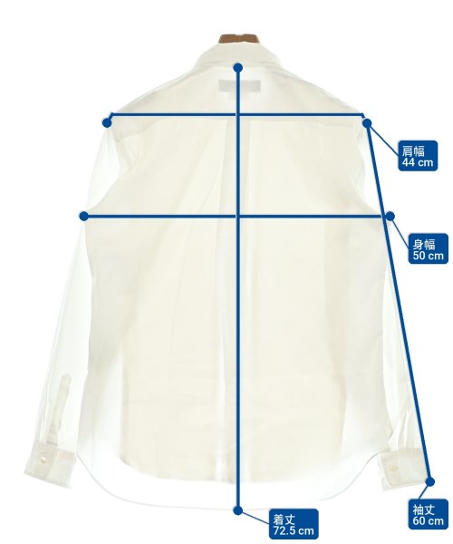 COMME des GARCONS HOMME DEUX（コムデギャルソンオムドゥ）カジュアルシャツ 白 サイズ:S メンズ/2200731002030