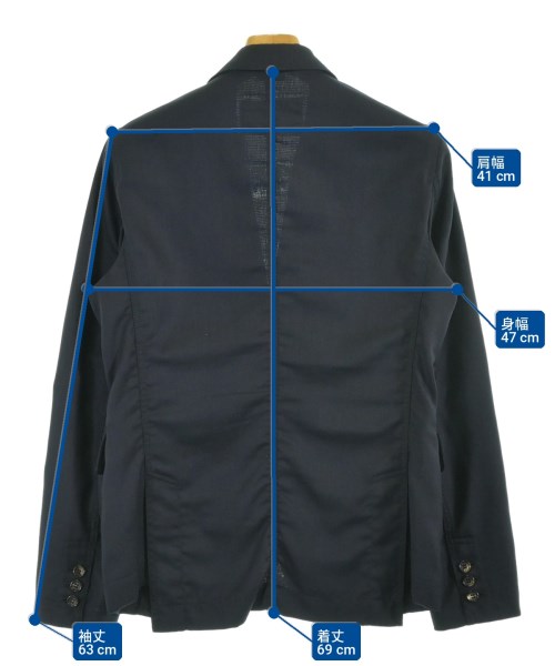 COMME des GARCONS HOMME DEUX（コムデギャルソンオムドゥ）テーラードジャケット 紺 サイズ:S メンズ/2200732057015