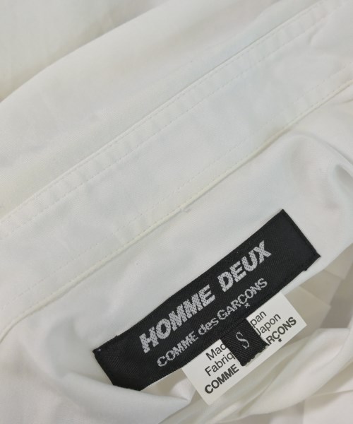 COMME des GARCONS HOMME DEUX（コムデギャルソンオムドゥ）カジュアルシャツ 白 サイズ:S メンズ/2200734038043