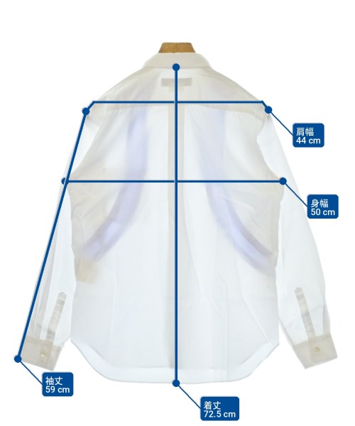 COMME des GARCONS HOMME DEUX（コムデギャルソンオムドゥ）カジュアルシャツ 白 サイズ:S メンズ/2200734038043
