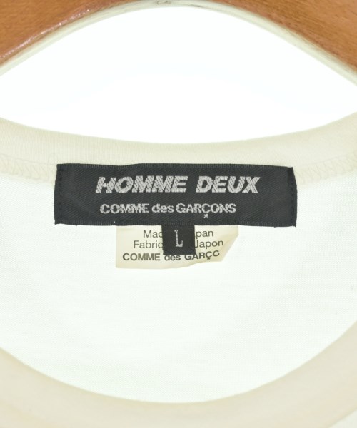 COMME des GARCONS HOMME DEUX（コムデギャルソンオムドゥ）Tシャツ・カットソー 白 サイズ:L メンズ/2200730443018
