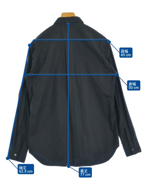 COMME des GARCONS HOMME DEUX（コムデギャルソンオムドゥ）カジュアルシャツ 黒 サイズ:M メンズ/2200730443063