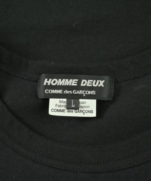 COMME des GARCONS HOMME DEUX（コムデギャルソンオムドゥ）Tシャツ・カットソー 黒 サイズ:L メンズ/2200735500051