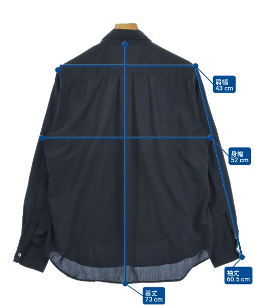 COMME des GARCONS HOMME DEUX（コムデギャルソンオムドゥ）カジュアルシャツ 紺 サイズ:M メンズ/2200735514065