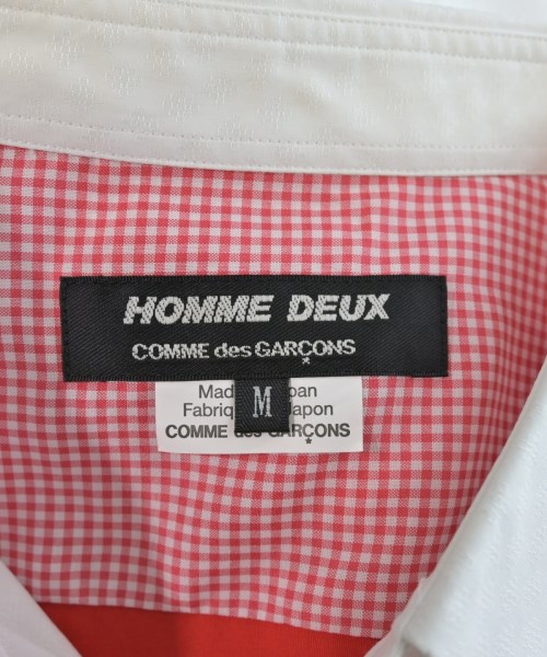 COMME des GARCONS HOMME DEUX（コムデギャルソンオムドゥ）カジュアルシャツ 白 サイズ:M メンズ/2200735514072