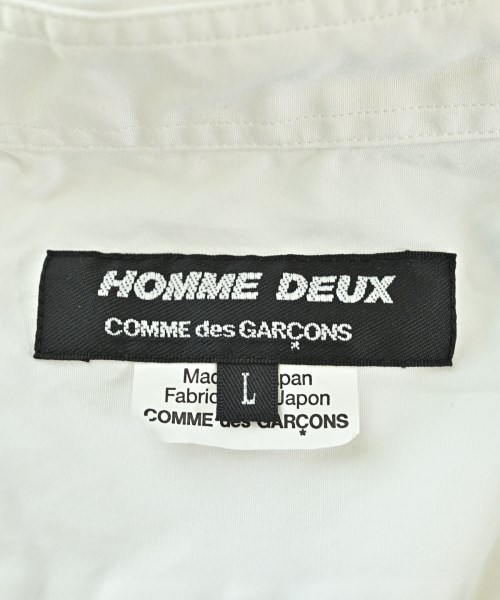 COMME des GARCONS HOMME DEUX（コムデギャルソンオムドゥ）カジュアルシャツ 白 サイズ:L メンズ/2200721422022
