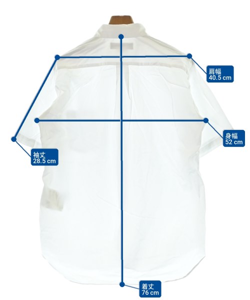 COMME des GARCONS HOMME DEUX（コムデギャルソンオムドゥ）カジュアルシャツ 白 サイズ:L メンズ/2200721422022