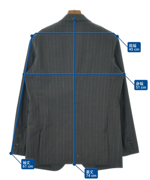 COMME des GARCONS HOMME DEUX（コムデギャルソンオムドゥ）テーラードジャケット グレー サイズ:M メンズ/2200717763054