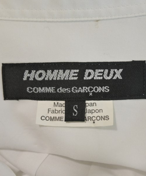 COMME des GARCONS HOMME DEUX（コムデギャルソンオムドゥ）カジュアルシャツ 白 サイズ:S メンズ/2200717763306