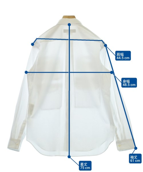 COMME des GARCONS HOMME DEUX（コムデギャルソンオムドゥ）カジュアルシャツ 白 サイズ:S メンズ/2200717763306