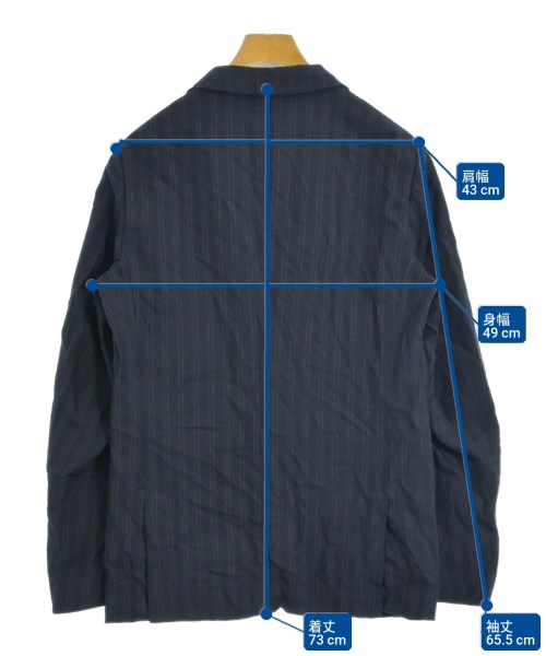 COMME des GARCONS HOMME DEUX（コムデギャルソンオムドゥ）ジャケット 紺 サイズ:M メンズ/2200722500064
