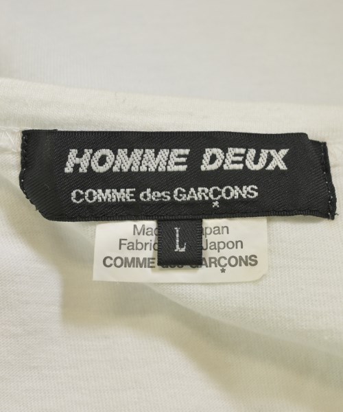 COMME des GARCONS HOMME DEUX（コムデギャルソンオムドゥ）Tシャツ・カットソー 白 サイズ:L メンズ/2200723352013