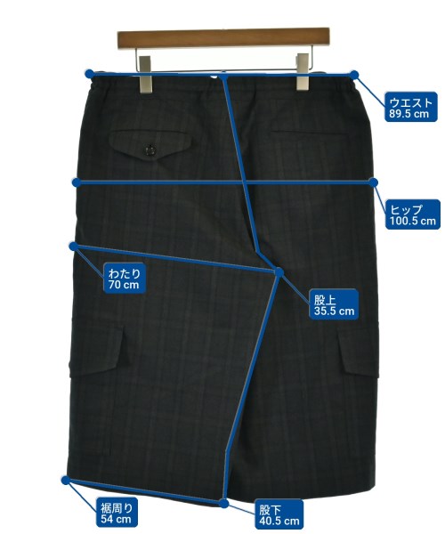 COMME des GARCONS HOMME DEUX（コムデギャルソンオムドゥ）ショートパンツ グレー サイズ:XL メンズ/2200722407165