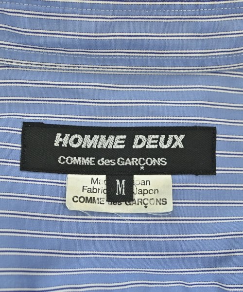 COMME des GARCONS HOMME DEUX（コムデギャルソンオムドゥ）カジュアルシャツ 青 サイズ:M メンズ/2200725131029