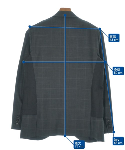 COMME des GARCONS HOMME DEUX（コムデギャルソンオムドゥ）カジュアルジャケット グレー サイズ:S メンズ/2200725152055
