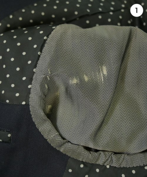COMME des GARCONS HOMME DEUX（コムデギャルソンオムドゥ）テーラードジャケット 紺 サイズ:XS メンズ/2200725556020