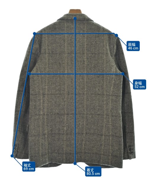COMME des GARCONS HOMME DEUX（コムデギャルソンオムドゥ）テーラードジャケット グレー サイズ:L メンズ/2200723374015