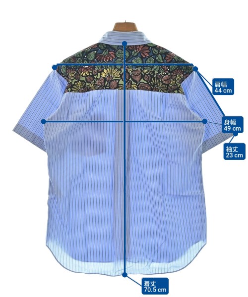 COMME des GARCONS HOMME DEUX（コムデギャルソンオムドゥ）カジュアルシャツ 青 サイズ:S メンズ/2200726198045