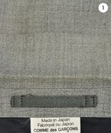 COMME des GARCONS HOMME DEUX（コムデギャルソンオムドゥ）テーラードジャケット グレー サイズ:XS メンズ/2200726554018