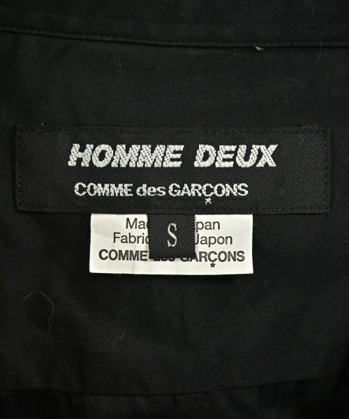 COMME des GARCONS HOMME DEUX（コムデギャルソンオムドゥ）カジュアルシャツ 黒 サイズ:S メンズ/2200726554056