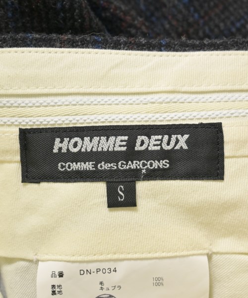 COMME des GARCONS HOMME DEUX（コムデギャルソンオムドゥ）スラックス 黒 サイズ:S メンズ/2200726554100