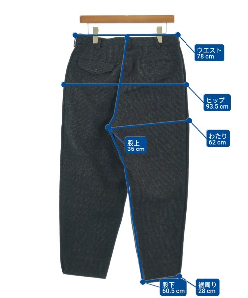 COMME des GARCONS HOMME DEUX（コムデギャルソンオムドゥ）スラックス 黒 サイズ:S メンズ/2200726554100