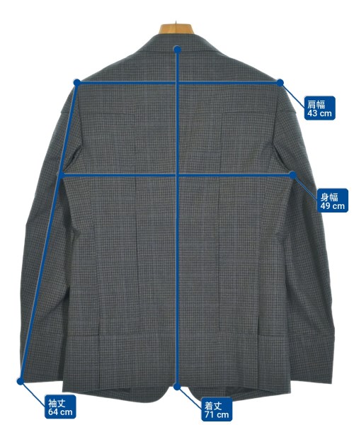 COMME des GARCONS HOMME DEUX（コムデギャルソンオムドゥ）カジュアルジャケット グレー サイズ:S メンズ/2200722019061