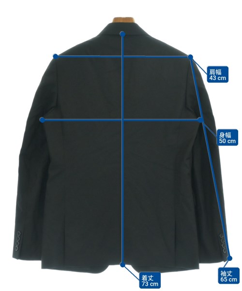 COMME des GARCONS HOMME DEUX（コムデギャルソンオムドゥ）テーラードジャケット 黒 サイズ:M メンズ/2200726754029