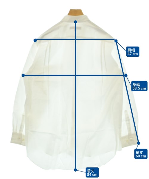 COMME des GARCONS HOMME DEUX（コムデギャルソンオムドゥ）カジュアルシャツ 白 サイズ:L メンズ/2200722589045