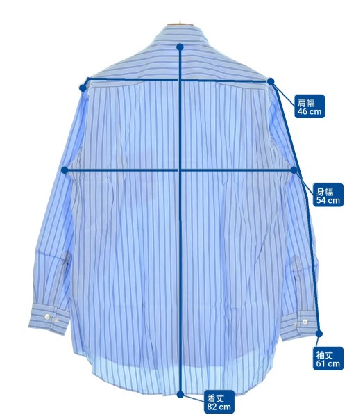 COMME des GARCONS HOMME DEUX（コムデギャルソンオムドゥ）カジュアルシャツ 青 サイズ:M メンズ/2200722589106