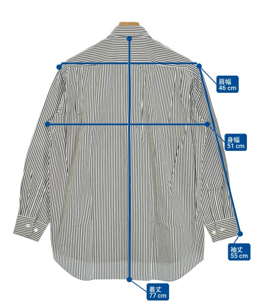 COMME des GARCONS HOMME DEUX（コムデギャルソンオムドゥ）カジュアルシャツ 白 サイズ:M メンズ/2200722589120