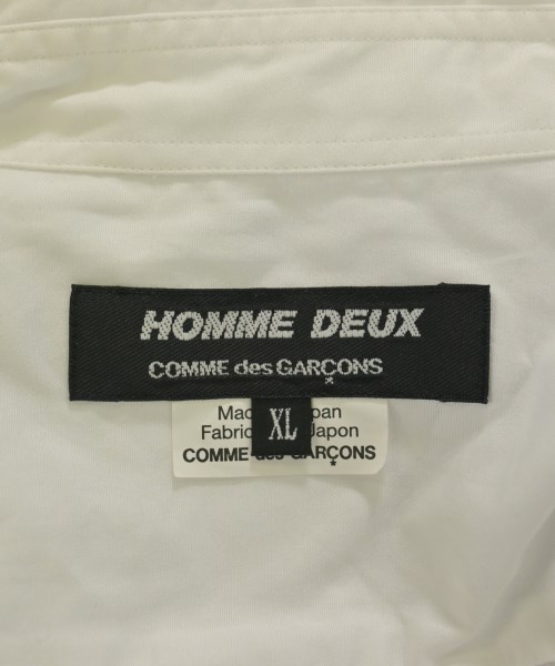 COMME des GARCONS HOMME DEUX（コムデギャルソンオムドゥ）カジュアルシャツ 白 サイズ:XL メンズ/2200726767012
