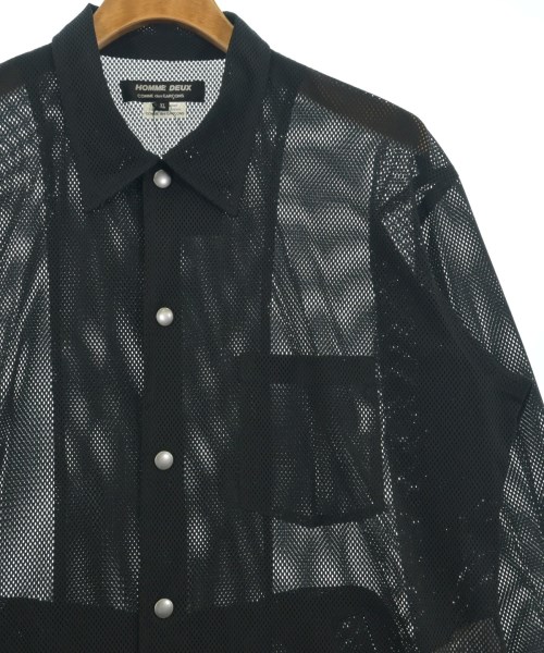 COMME des GARCONS HOMME DEUX（コムデギャルソンオムドゥ）カジュアルシャツ 黒 サイズ:XL メンズ/2200726767029