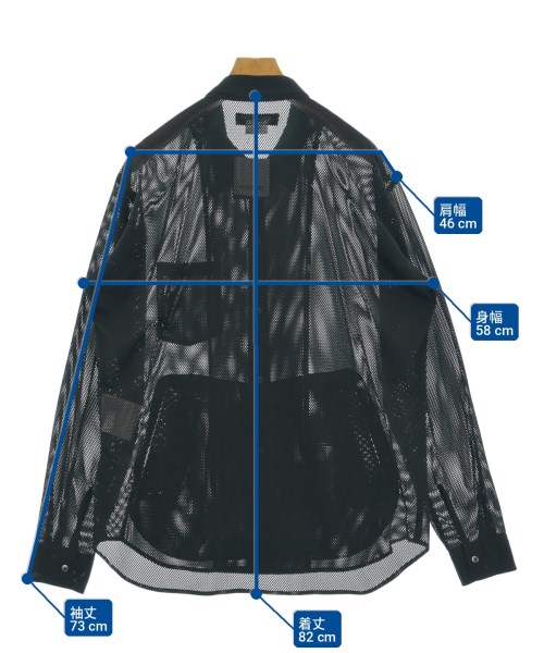 COMME des GARCONS HOMME DEUX（コムデギャルソンオムドゥ）カジュアルシャツ 黒 サイズ:XL メンズ/2200726767029