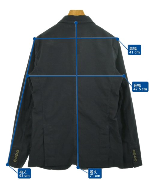 COMME des GARCONS HOMME DEUX（コムデギャルソンオムドゥ）テーラードジャケット 紺 サイズ:XS メンズ/2200708790052