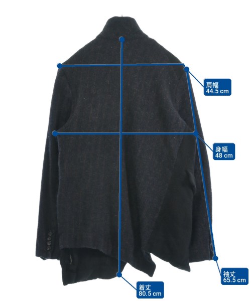 COMME des GARCONS HOMME DEUX（コムデギャルソンオムドゥ）カジュアルジャケット 黒 サイズ:S メンズ/2200728995017