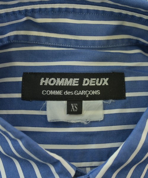 COMME des GARCONS HOMME DEUX（コムデギャルソンオムドゥ）カジュアルシャツ 青 サイズ:XS メンズ/2200729087063