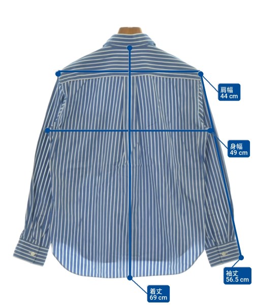 COMME des GARCONS HOMME DEUX（コムデギャルソンオムドゥ）カジュアルシャツ 青 サイズ:XS メンズ/2200729087063