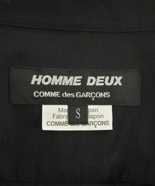 COMME des GARCONS HOMME DEUX（コムデギャルソンオムドゥ）カジュアルシャツ 黒 サイズ:S メンズ/2200678947036