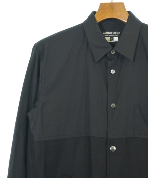 COMME des GARCONS HOMME DEUX（コムデギャルソンオムドゥ）カジュアルシャツ 黒 サイズ:S メンズ/2200678947036