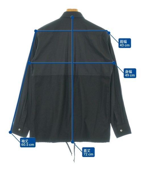 COMME des GARCONS HOMME DEUX（コムデギャルソンオムドゥ）カジュアルシャツ 黒 サイズ:S メンズ/2200678947036