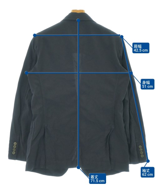 COMME des GARCONS HOMME DEUX（コムデギャルソンオムドゥ）テーラードジャケット 紺 サイズ:S メンズ/2200678947050