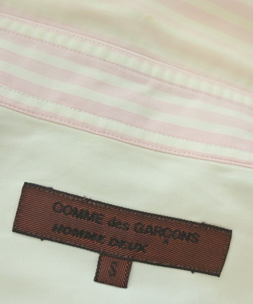 COMME des GARCONS HOMME DEUX（コムデギャルソンオムドゥ）カジュアルシャツ 白 サイズ:S メンズ/2200682914024