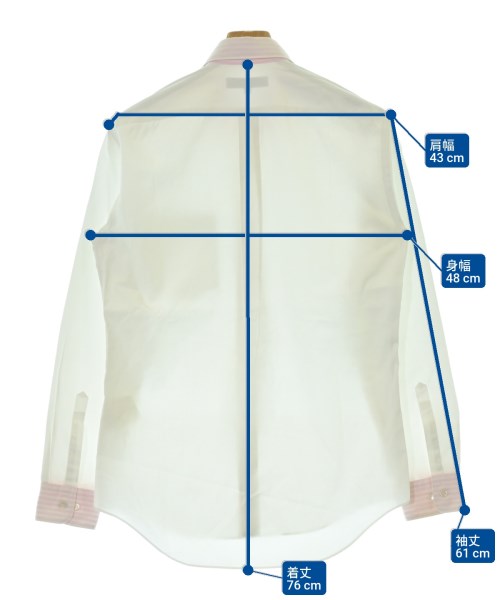 COMME des GARCONS HOMME DEUX（コムデギャルソンオムドゥ）カジュアルシャツ 白 サイズ:S メンズ/2200682914024