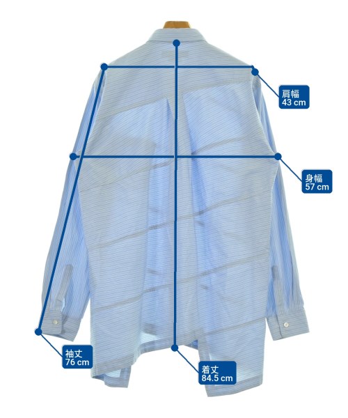 COMME des GARCONS HOMME DEUX（コムデギャルソンオムドゥ）カジュアルシャツ 青 サイズ:L メンズ/2200681462120