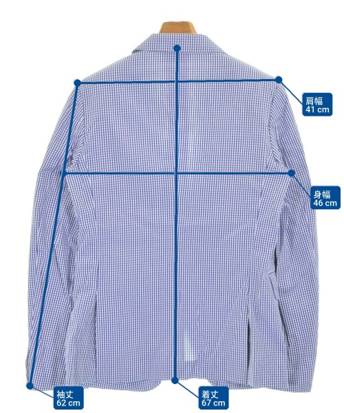 COMME des GARCONS HOMME DEUX（コムデギャルソンオムドゥ）カジュアルジャケット 青 サイズ:XXS メンズ/2200683669077