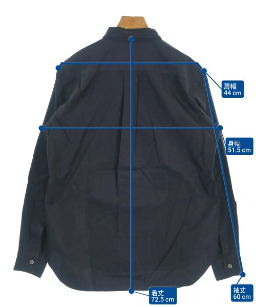 COMME des GARCONS HOMME DEUX（コムデギャルソンオムドゥ）カジュアルシャツ 紺 サイズ:S メンズ/2200684296067