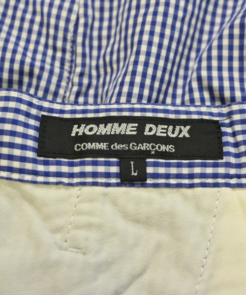 COMME des GARCONS HOMME DEUX（コムデギャルソンオムドゥ）ショートパンツ 青 サイズ:L メンズ/2200684697338