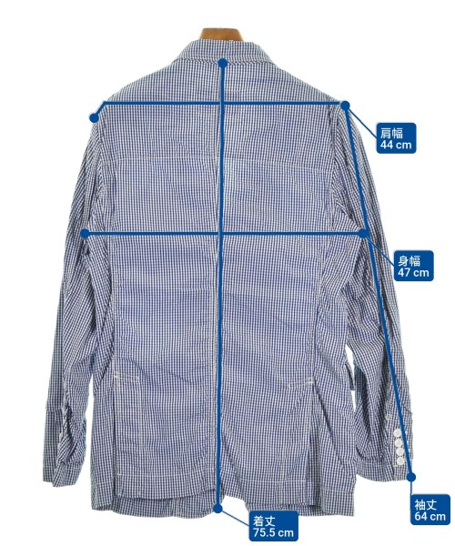 COMME des GARCONS HOMME DEUX（コムデギャルソンオムドゥ）カジュアルジャケット 青 サイズ:M メンズ/2200684697345